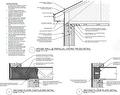 Truss and cantilever detail from architectural plans