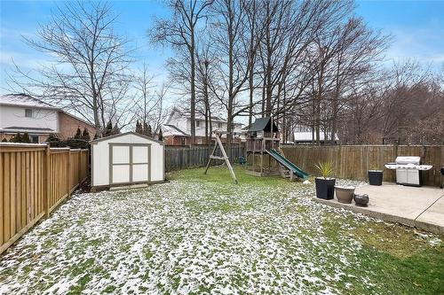 Generous Backyard with Storage shed and garage access