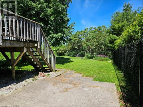 Access to the deck with a concrete pad providing the perfect spot for a hot tub or a very private gathering spot
