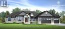 Elevation A option triple car garage