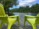 Wrap around deck overlooking the lake.