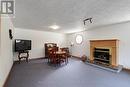 Finished Recreation Room w fireplace