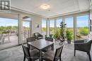 Community sunroom at the end of