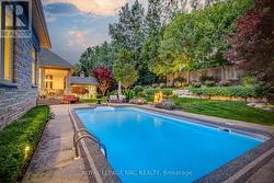 Twilight garden views