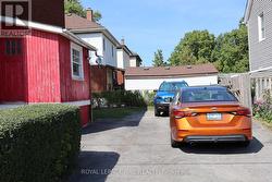 Back house driveway and double garage foot print