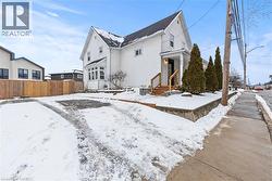 View of snow covered house