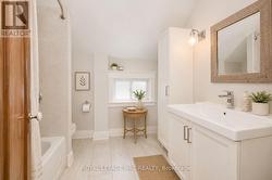 virtually staged bathroom with heated floors