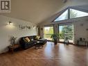 Living Room with vaulted ceiling