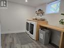 laundry in lower level