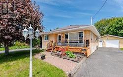 Nicely landscaped front yard