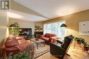 Main floor living room with gas fireplace