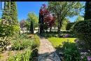 Stone path to cul-de-sac