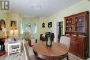spacious dining + living