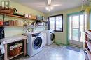 main floor laundry, exit to deck and clothes line