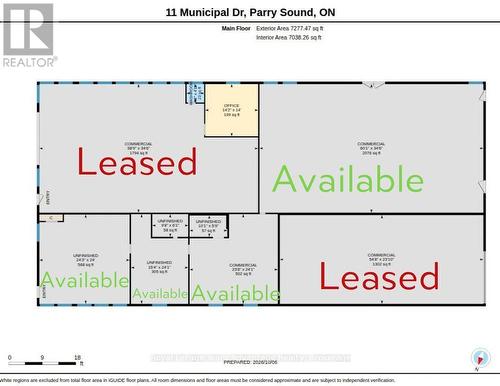 Floor Plans of Available Spaces