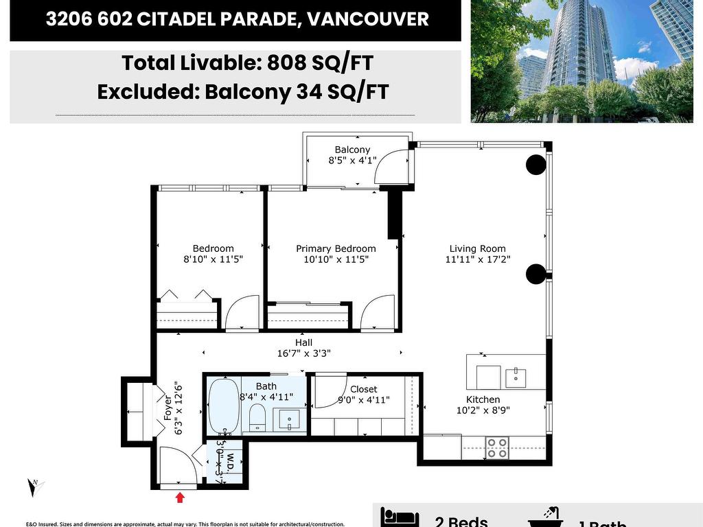 












3206 602 CITADEL PARADE

,
Vancouver,




BC
V6B 1X2

