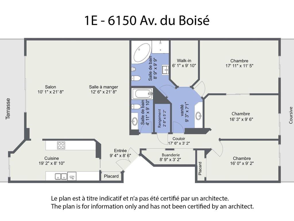 









6150


Av. du Boisé

, E-1,
Montréal (Côte-des-Neiges/Notre-Dame-de-Grâce),




QC
H3S2V2

