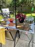 al fresco dining out back w/this beautiful setting