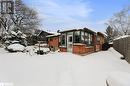 View of snow covered house