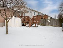 fenced in yard with shed