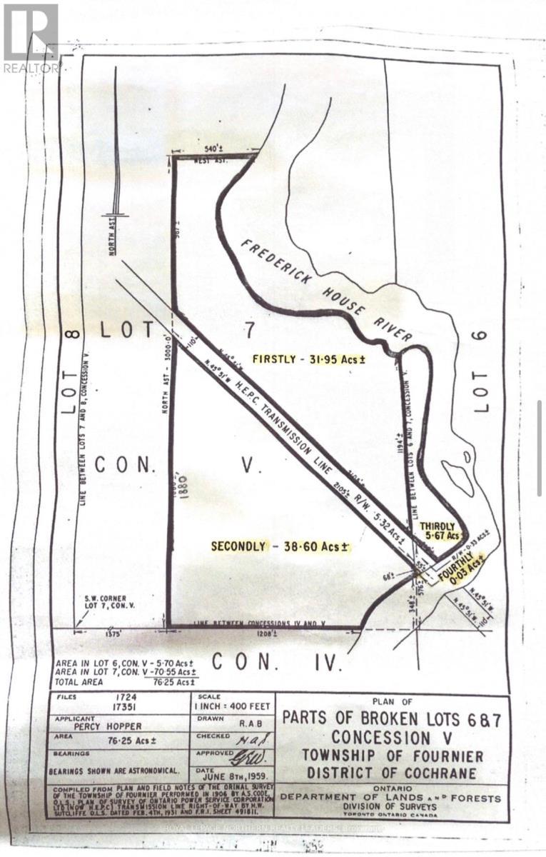 












6 HOPPER ROAD E

,
Cochrane (Cochrane Unorganized),




Ontario
P0L1C0

