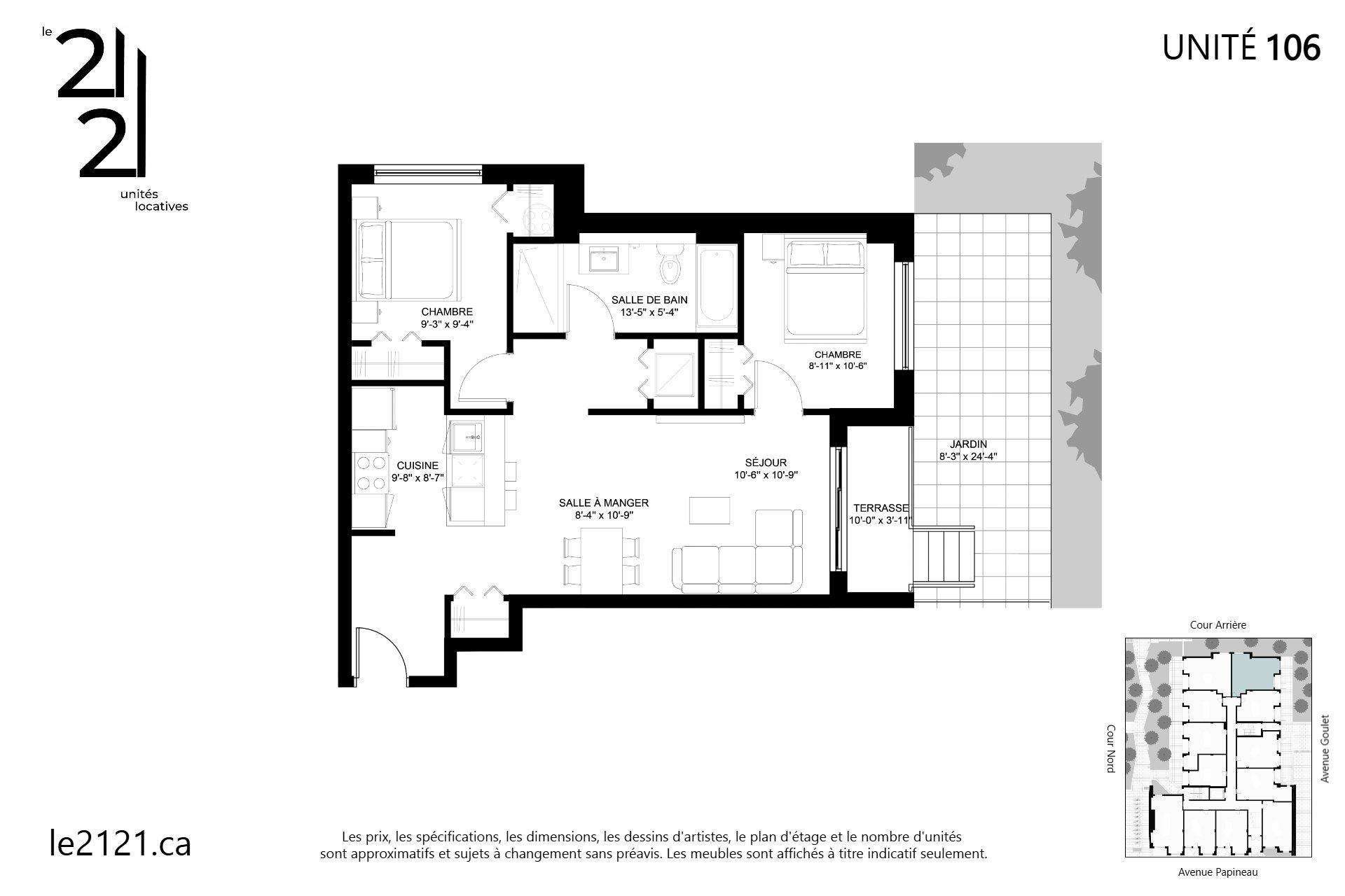 









2121


Av. Papineau

, 106,
Montréal (Ville-Marie),




QC
H2K4J5

