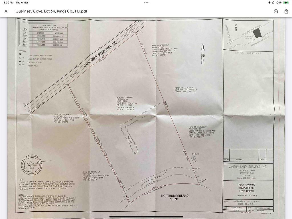 












ACREAGE CAPE BEAR Road

,
Guernsey Cove,







PE
C0A 1V0


