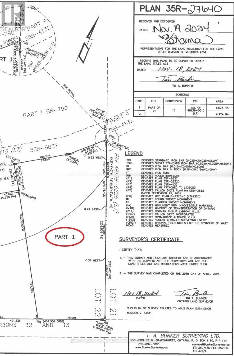 












0 ROSSEAU LAKE RD 1

,
Muskoka Lakes (Watt),







Ontario
P0B1M0


