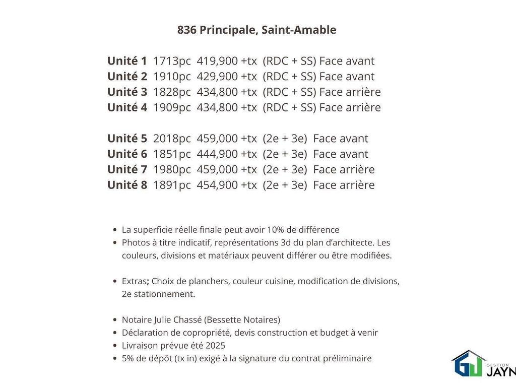 









836


Rue Principale

, 8,
Saint-Amable,




QC
J0L1N0

