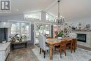 Dining room-with beautiful view plus gas fireplace