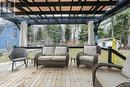 Spacious deck with pergola