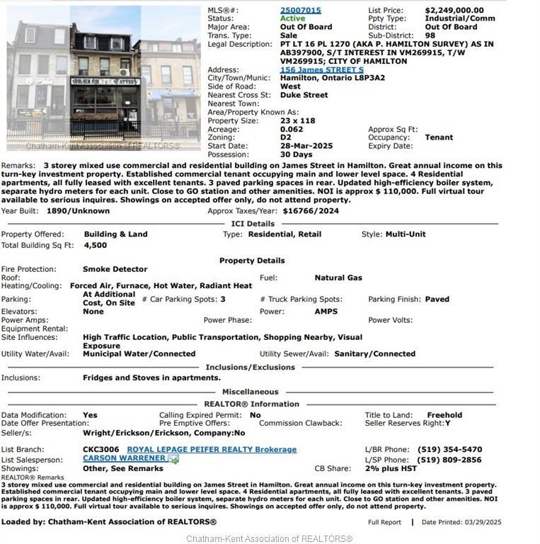 









156


James

Street South,
Hamilton,




ON
L8P3A2

