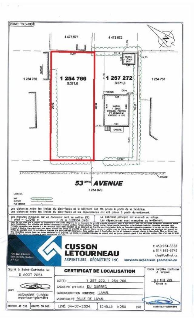 












53e Avenue

,
Laval (Laval-Ouest),







QC
H7R4C5

