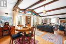 open living/dining room