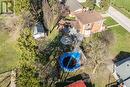 aerial of backyard