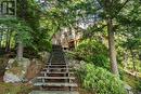 Stairs from dock to cottage