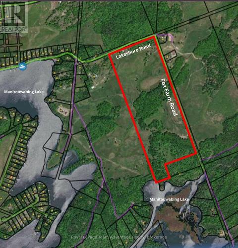 Aerial View of Lot Lines (approx).