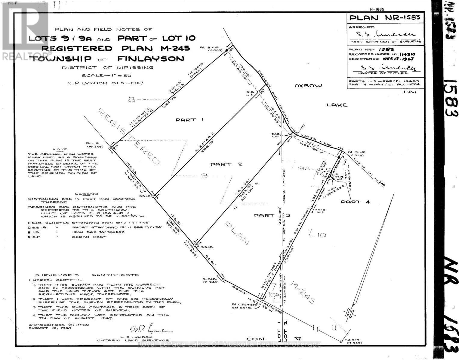 












1363 WEST OXBOW LAKE ROAD

,
Lake of Bays (Finlayson),




Ontario
P1H2J6

