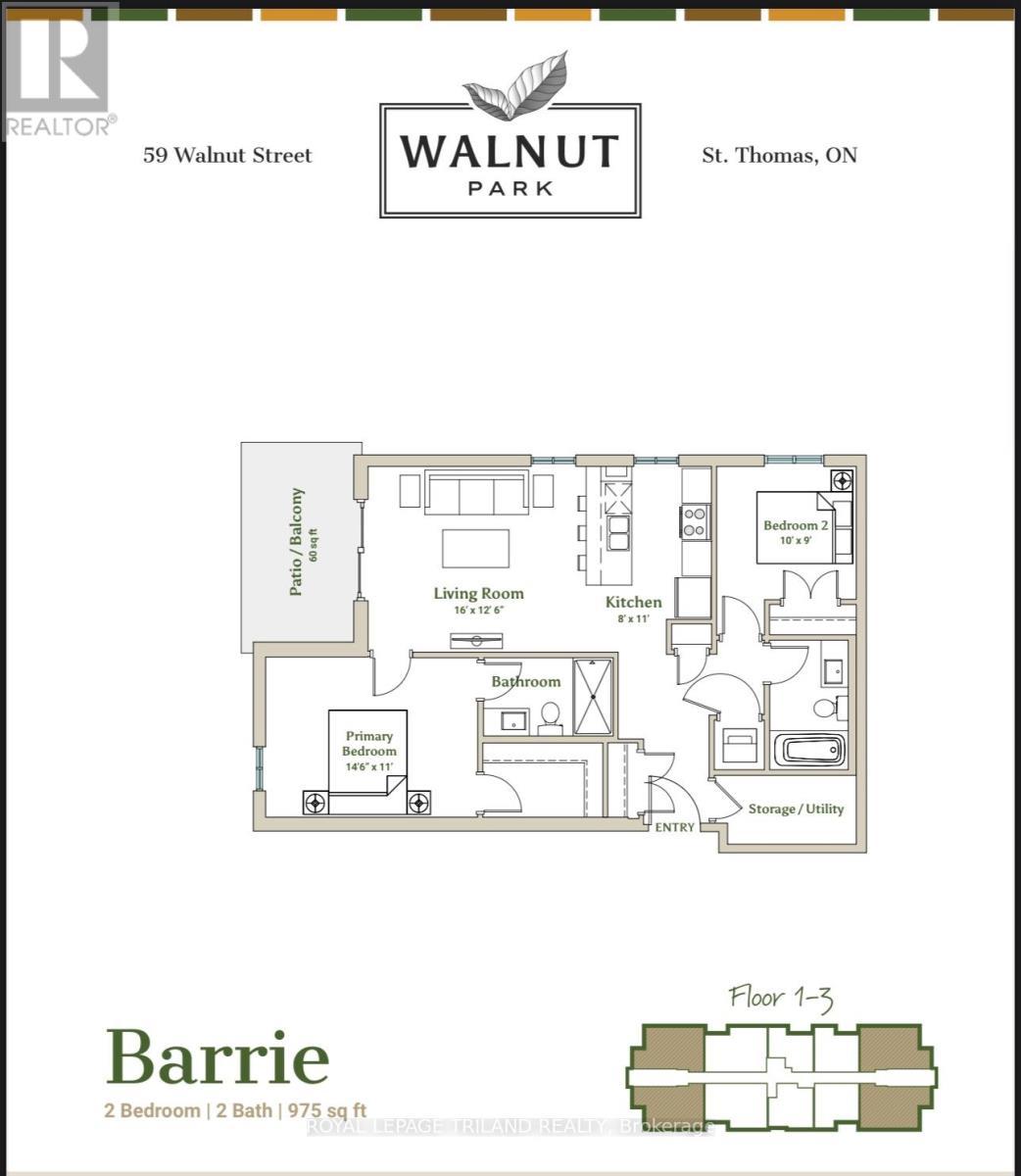 












203 - 75 WALNUT STREET

,
St. Thomas,




Ontario
N5R2Y7

