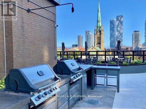Downtown views while barbequing
