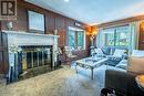 ...a bay window & sliding doors leading to...