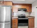 Kitchen with stainless steel appliances