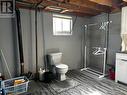 2pc bathroom (located in laundry area)
