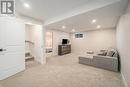 Finished lower level rec room