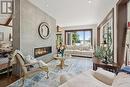 Sunroom with wall of sliding doors