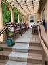 Covered porch is a great place for your morning coffee
