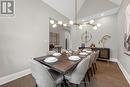 Dining Room with Vaulted Ceiling