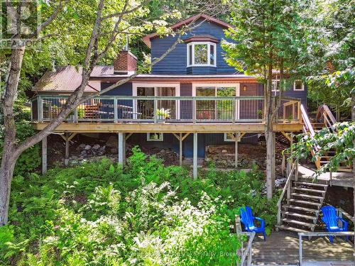 View from the dock back to the cottage
