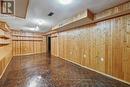 Recreation Room with Parquet Flooring