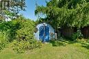Rear yard: Storage shed